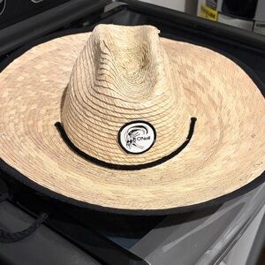 NWT O'Neill Natural Straw Western Hat